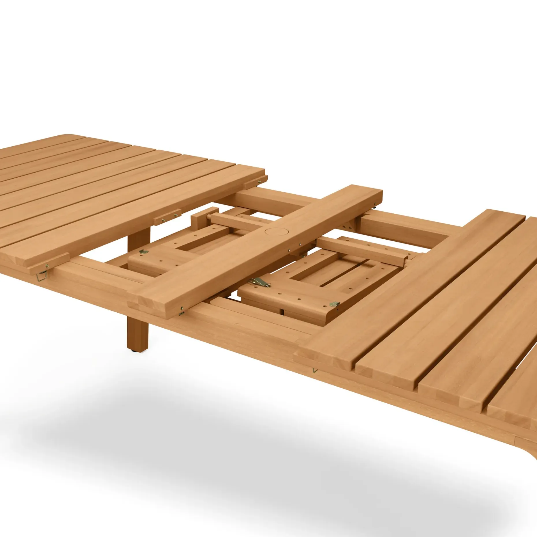 Elise 76.5" - 94.5" Outdoor Extendable Dining Table - Light Eucalyptus