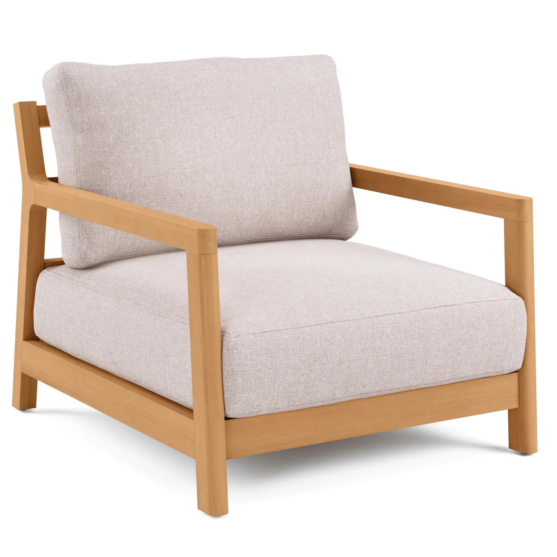 Elise 34" Outdoor Lounge Chair - Basket Beige