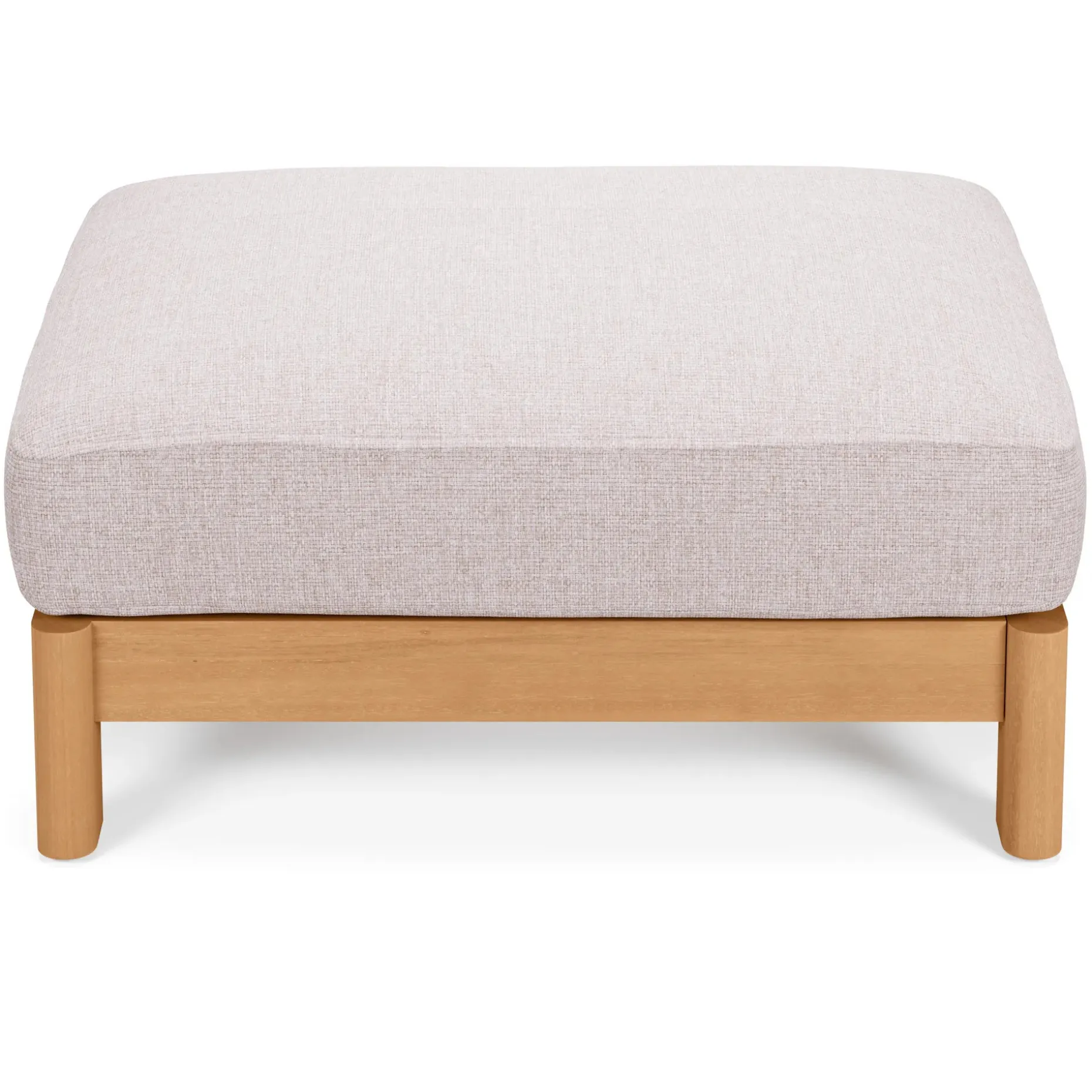 Elise 31" Outdoor Ottoman - Basket Beige