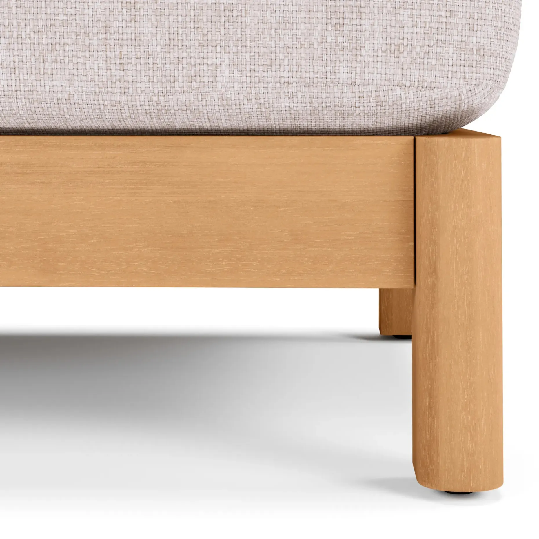 Elise 31" Outdoor Ottoman - Basket Beige