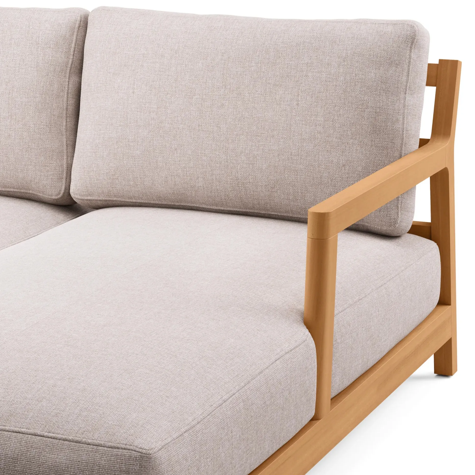 Elise 100" Outdoor Right Sectional Set - Basket Beige