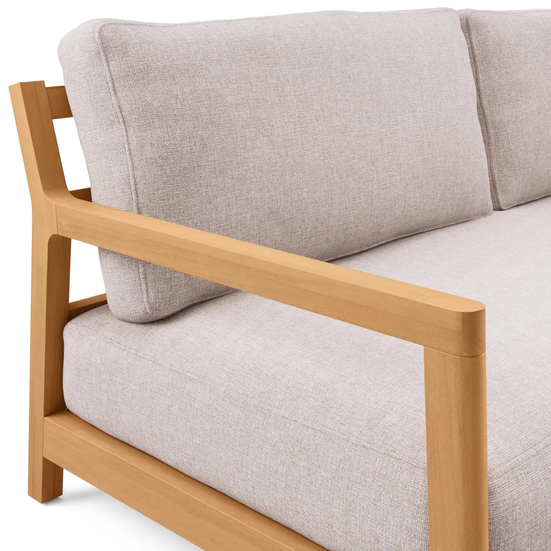 Elise 80" Outdoor Sofa - Basket Beige