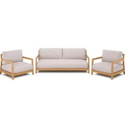 Elise 80" Outdoor Sofa Set - Basket Beige