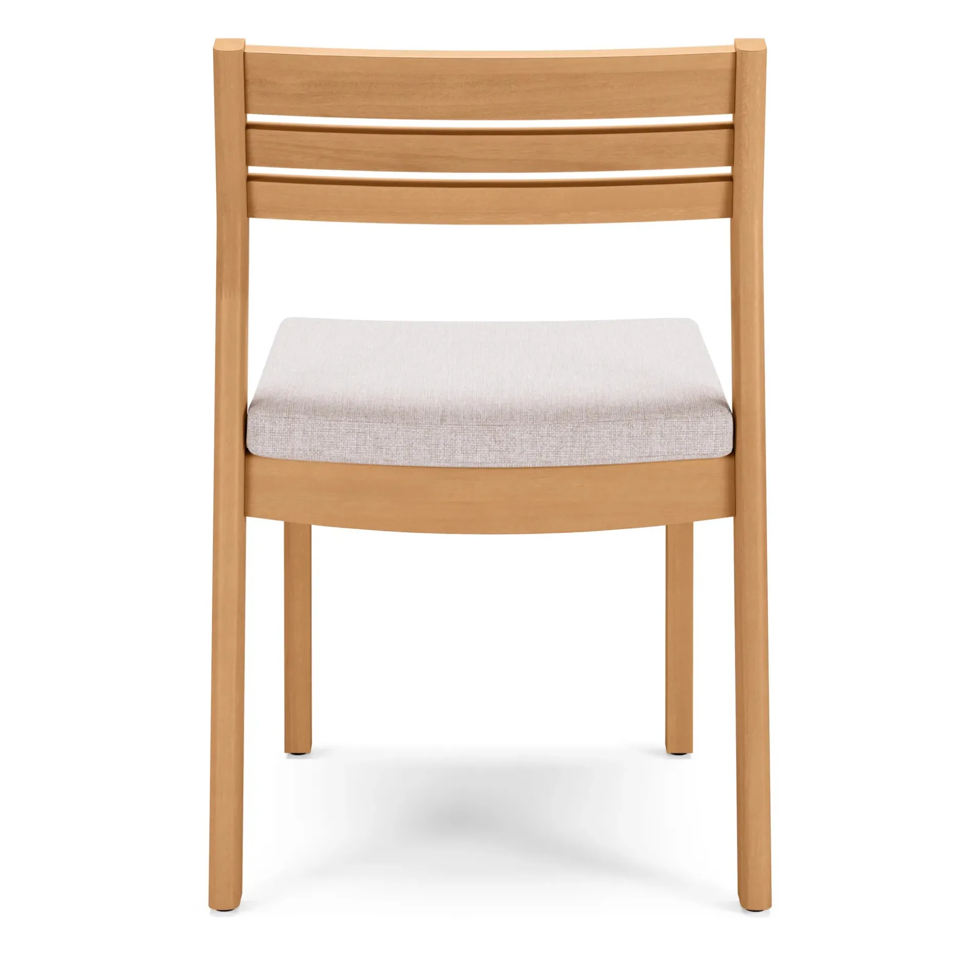 Elise Outdoor Stackable Dining Chair - Light Eucalyptus and Basket Beige