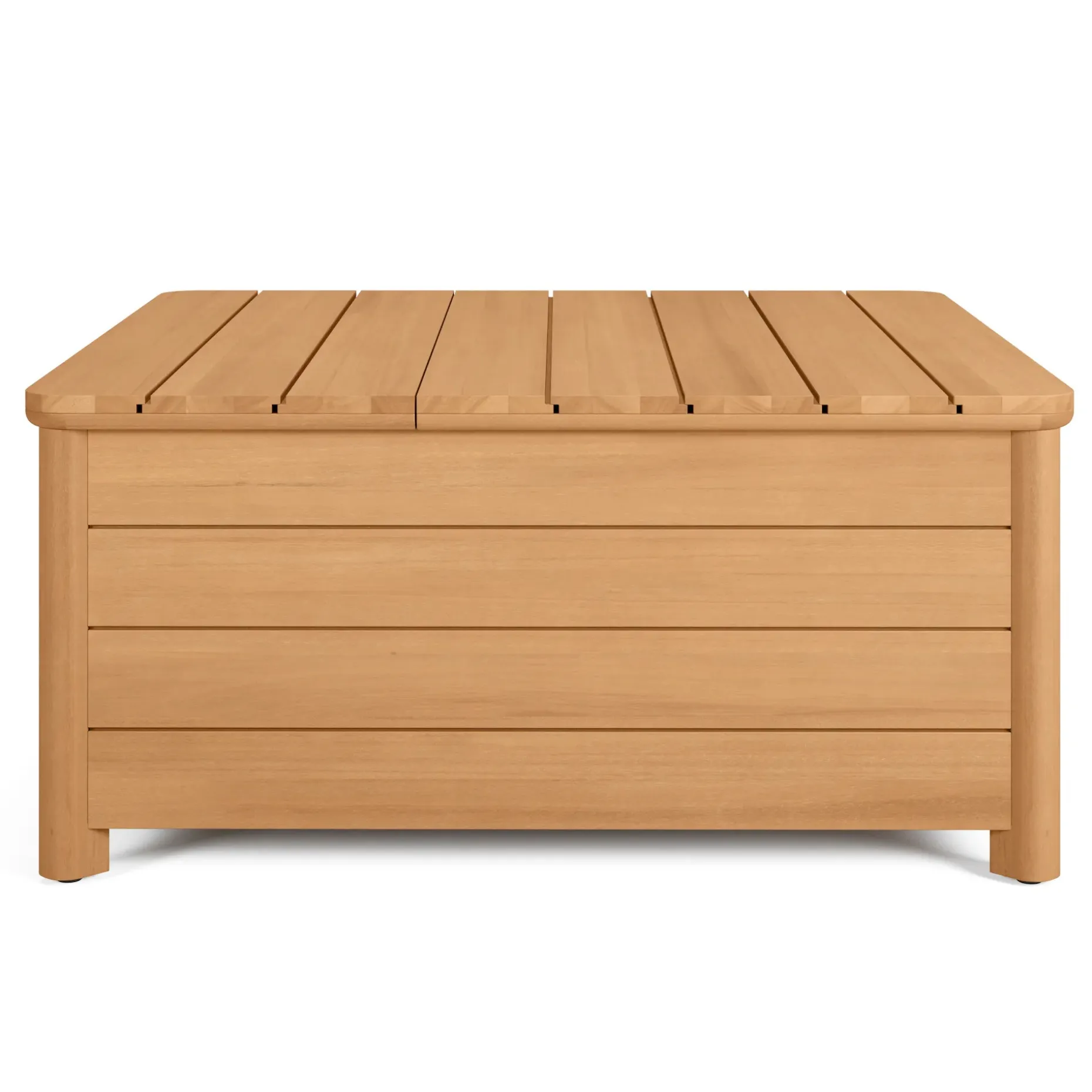 Elise 34.75" Outdoor Storage Coffee Table - Light Eucalyptus