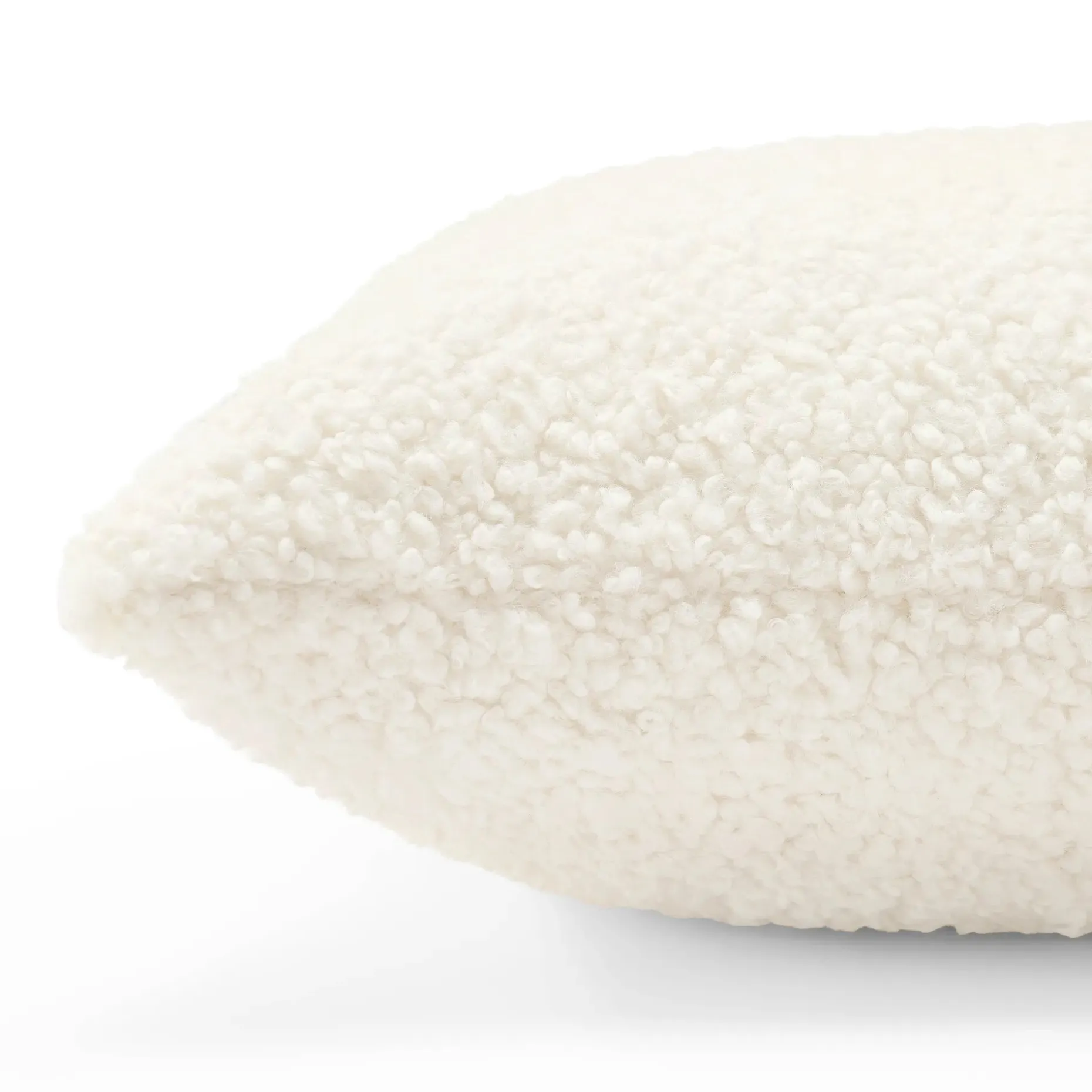 Ella Large Pillow - Short Shearling White