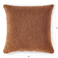 Ella Large Pillow - Short Shearling Rust