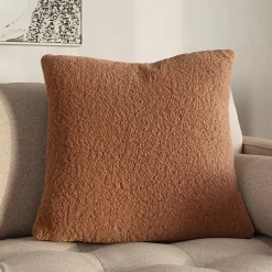 Ella Large Pillow - Short Shearling Rust