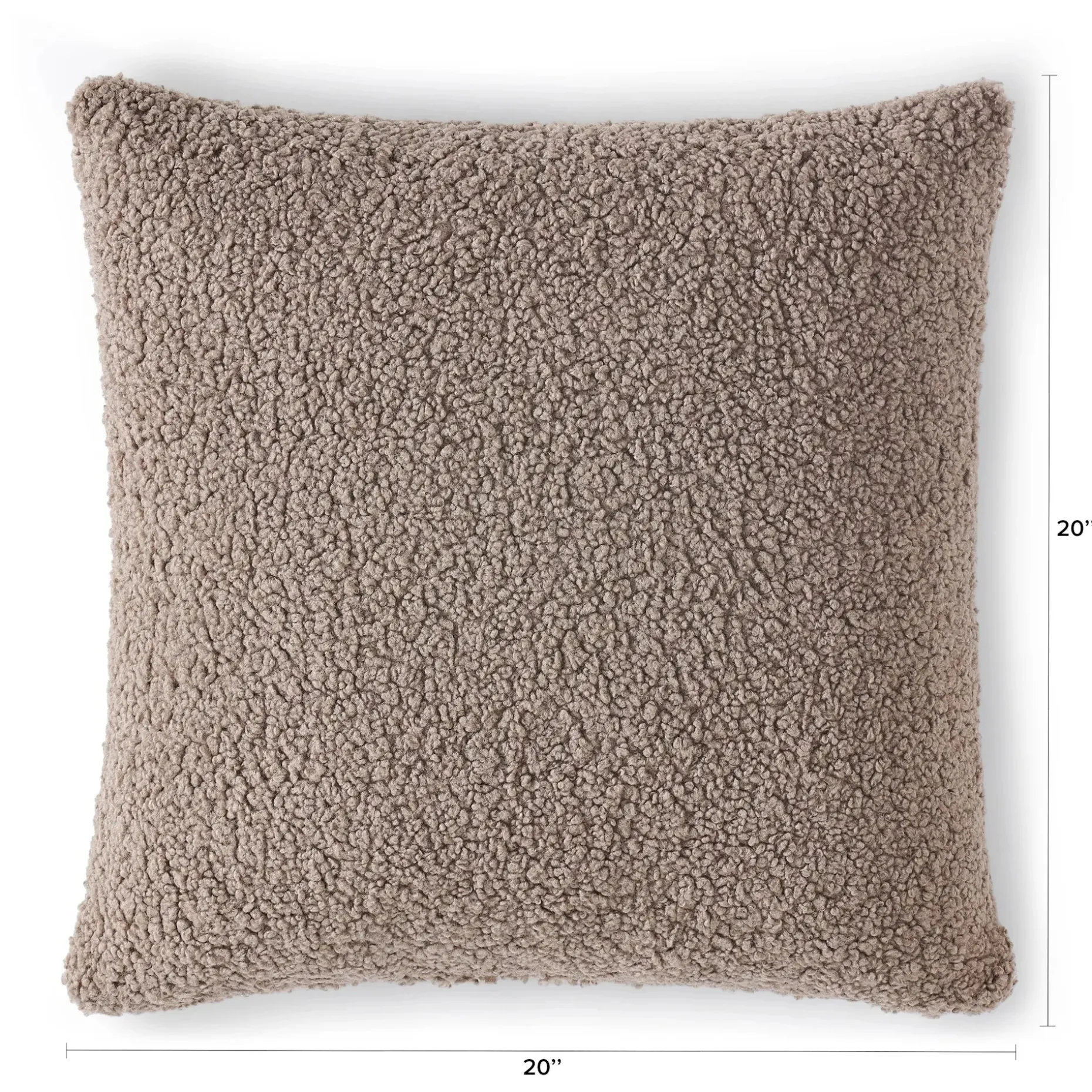 Ella Large Pillow - Short Shearling Taupe