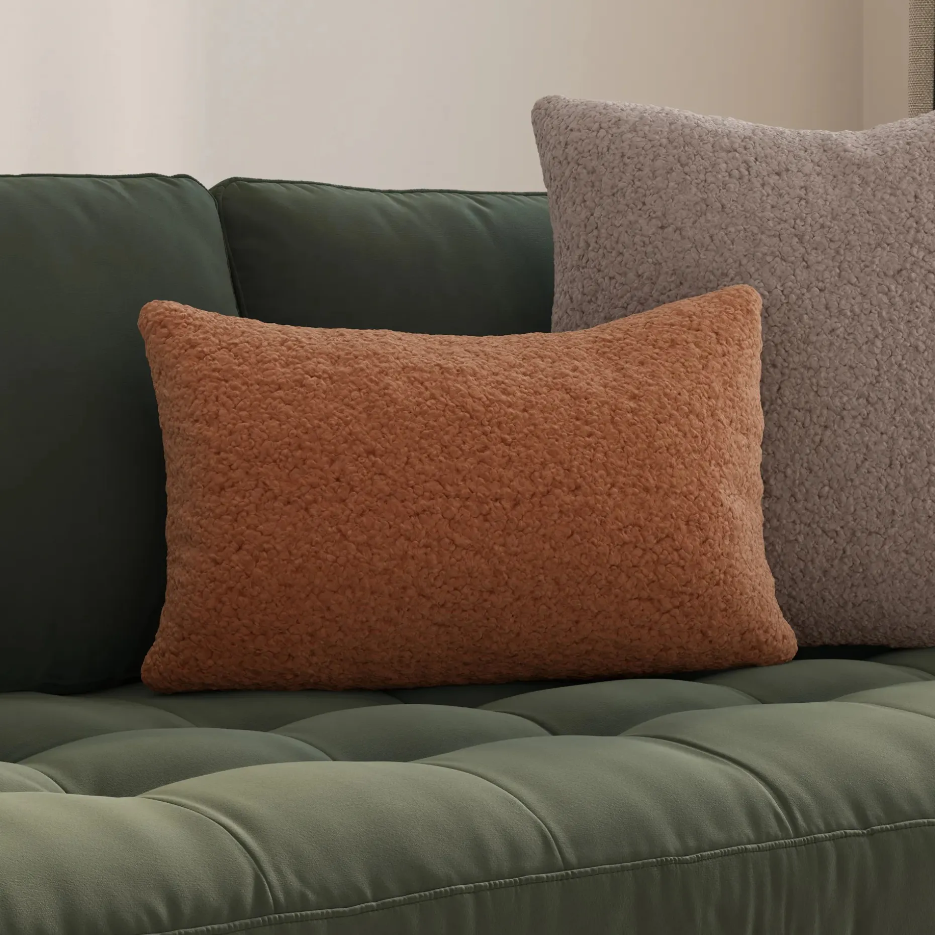 Ella Small Pillow - Short Shearling Rust