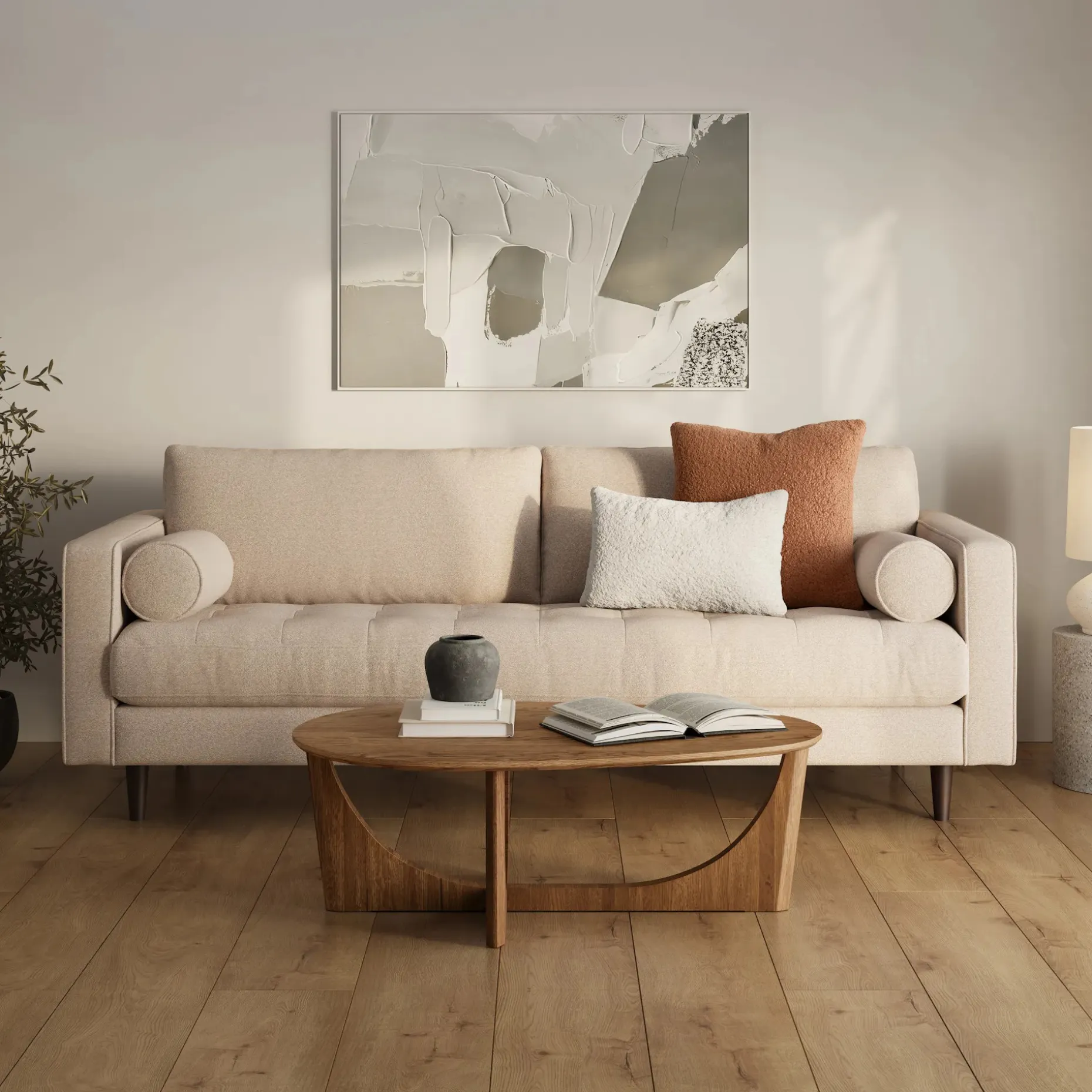 Ella Small Pillow - Short Shearling White