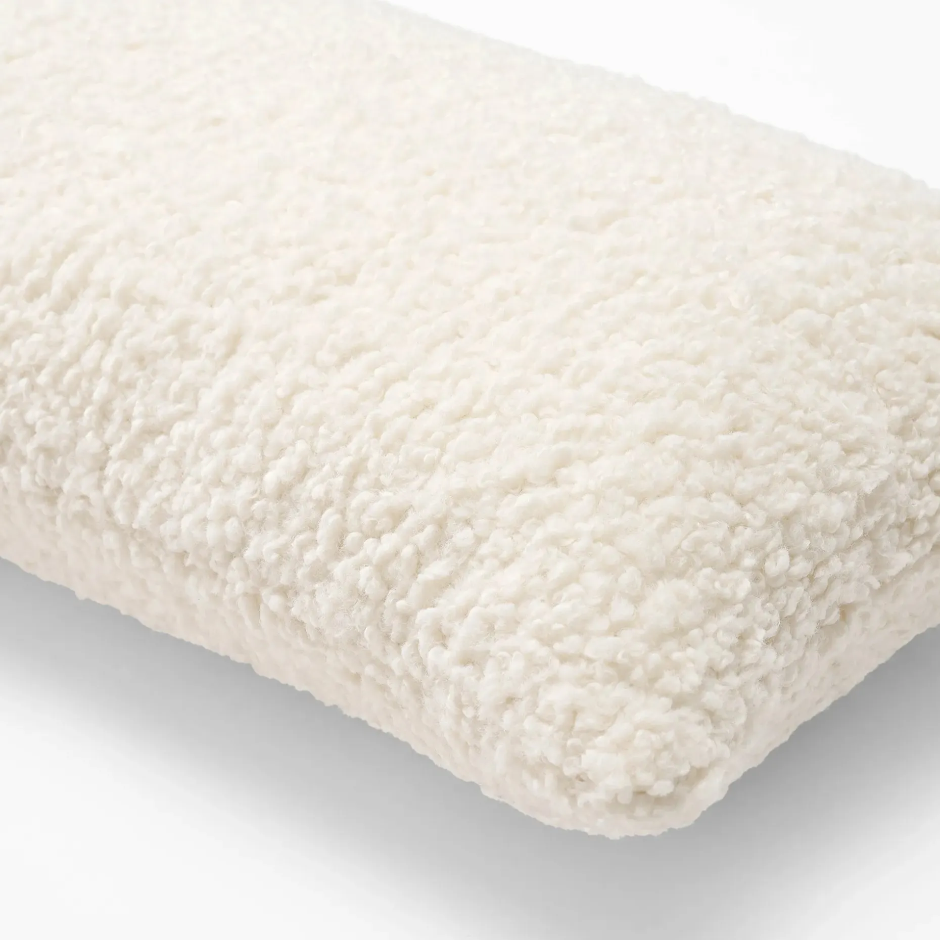 Ella Small Pillow - Short Shearling White