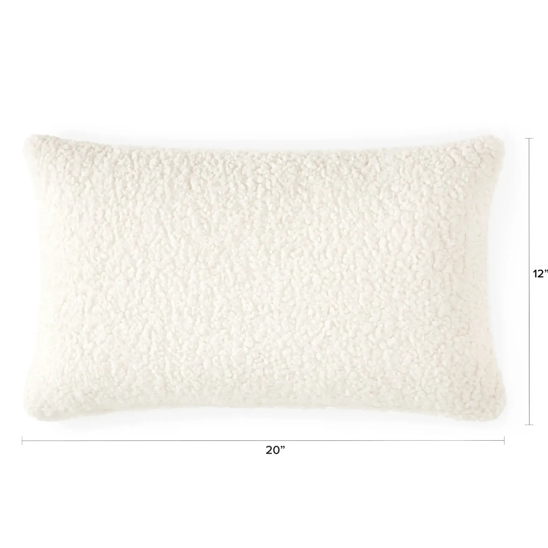 Ella Small Pillow - Short Shearling White