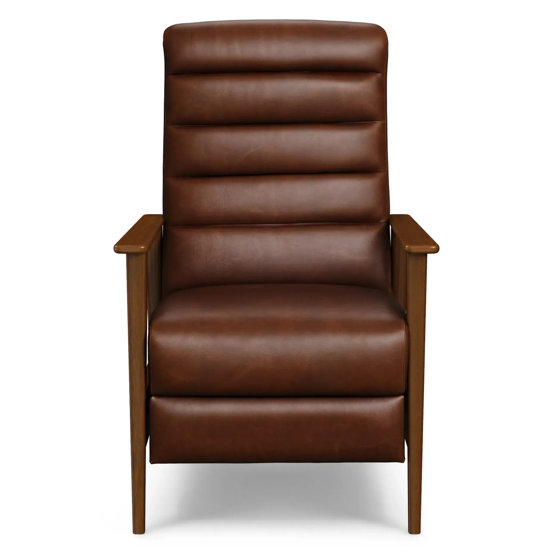 Ellow 28.5" Leather Reclining Lounge Chair - Indiana Brown