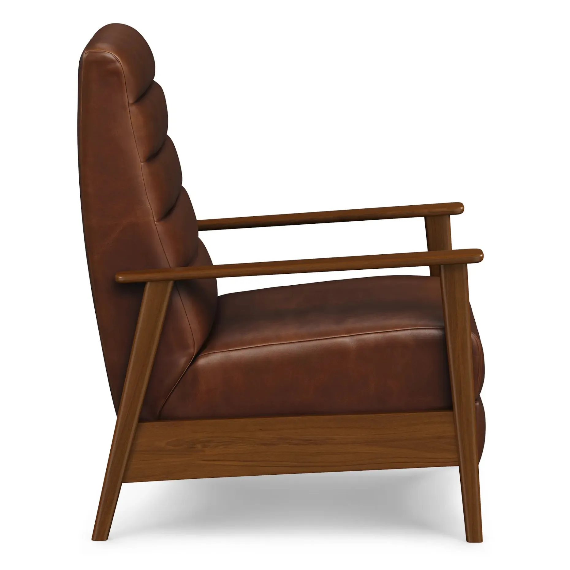 Ellow 28.5" Leather Reclining Lounge Chair - Indiana Brown