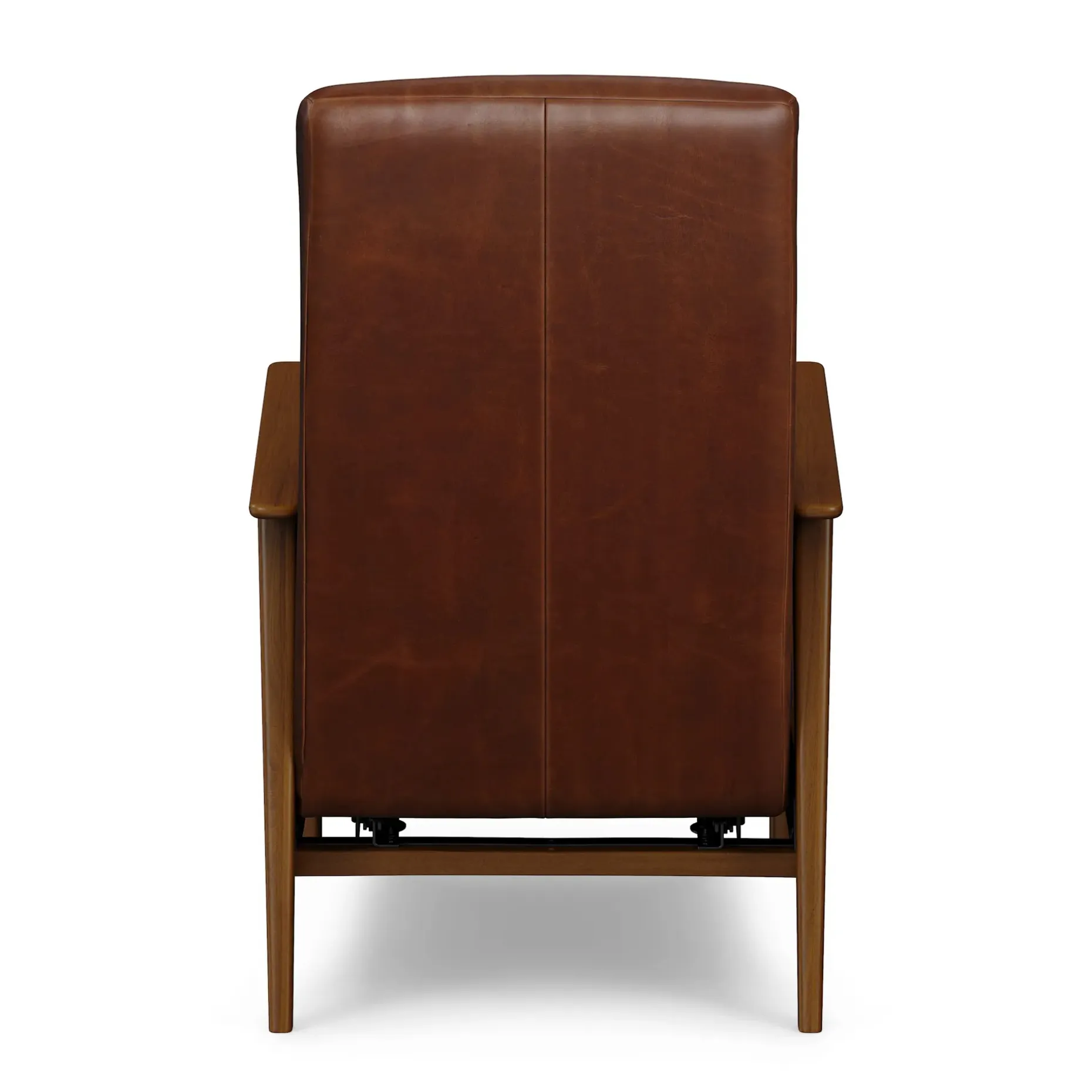 Ellow 28.5" Leather Reclining Lounge Chair - Indiana Brown