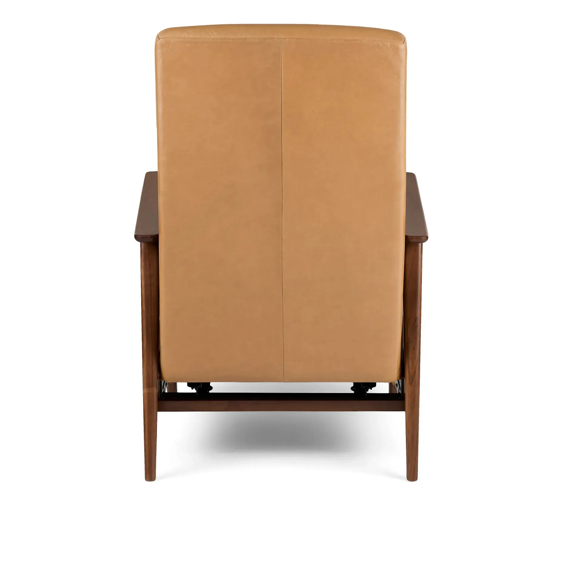 Ellow 28.5" Leather Reclining Lounge Chair - Charme Tan