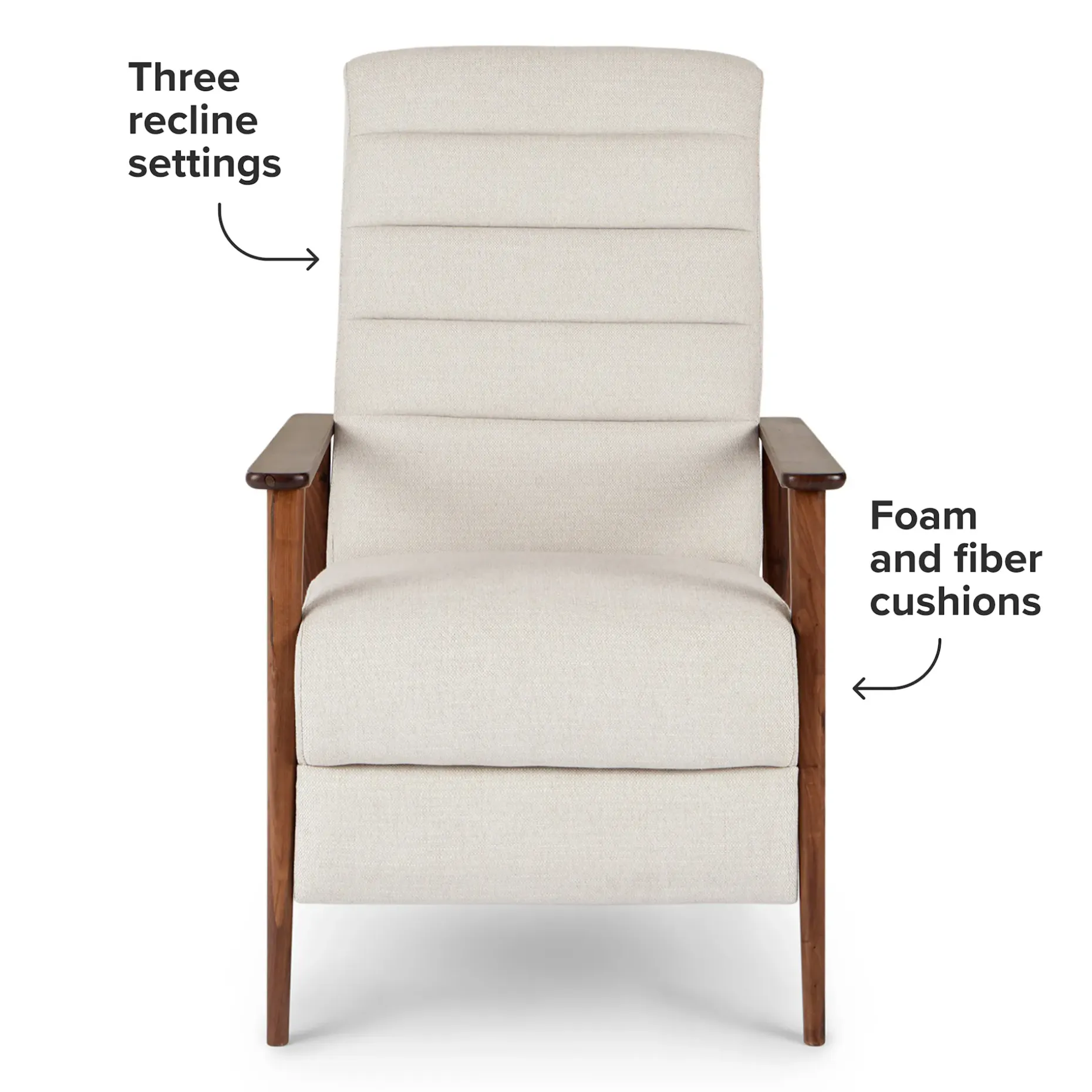 Ellow 28.5" Reclining Lounge Chair - Ashford Gray