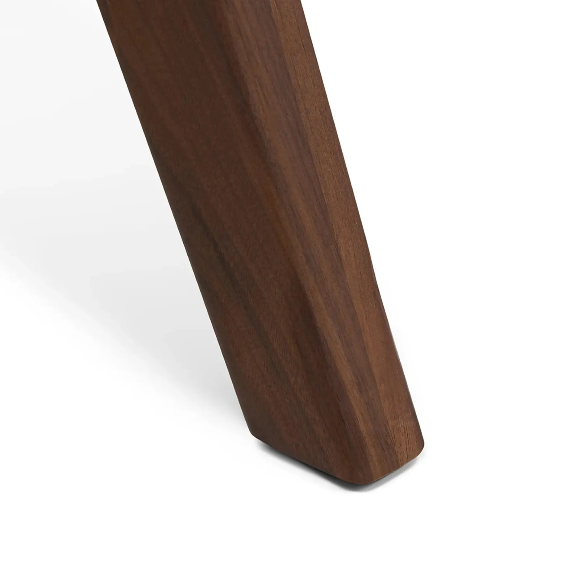 Emmer 47.25" Glass Dining Table - Walnut