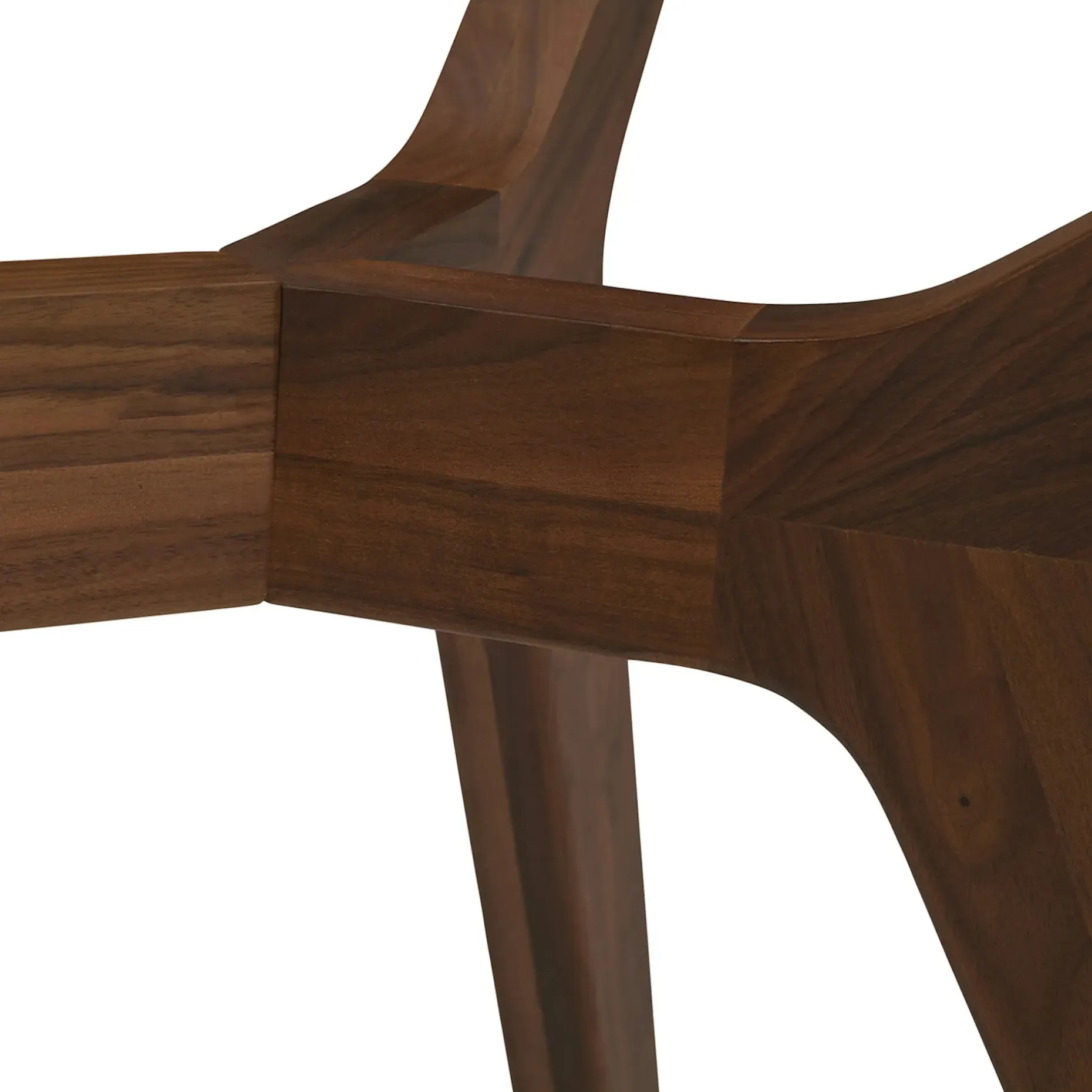 Emmer 71" Glass Dining Table - Walnut