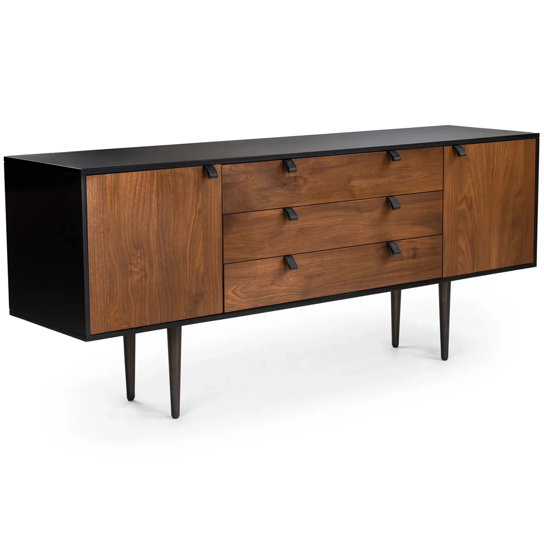 Envelo 71" Sideboard - Walnut and Black
