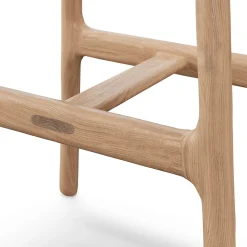 Esse Leather Counter Stool - Light Oak and Taos Tan