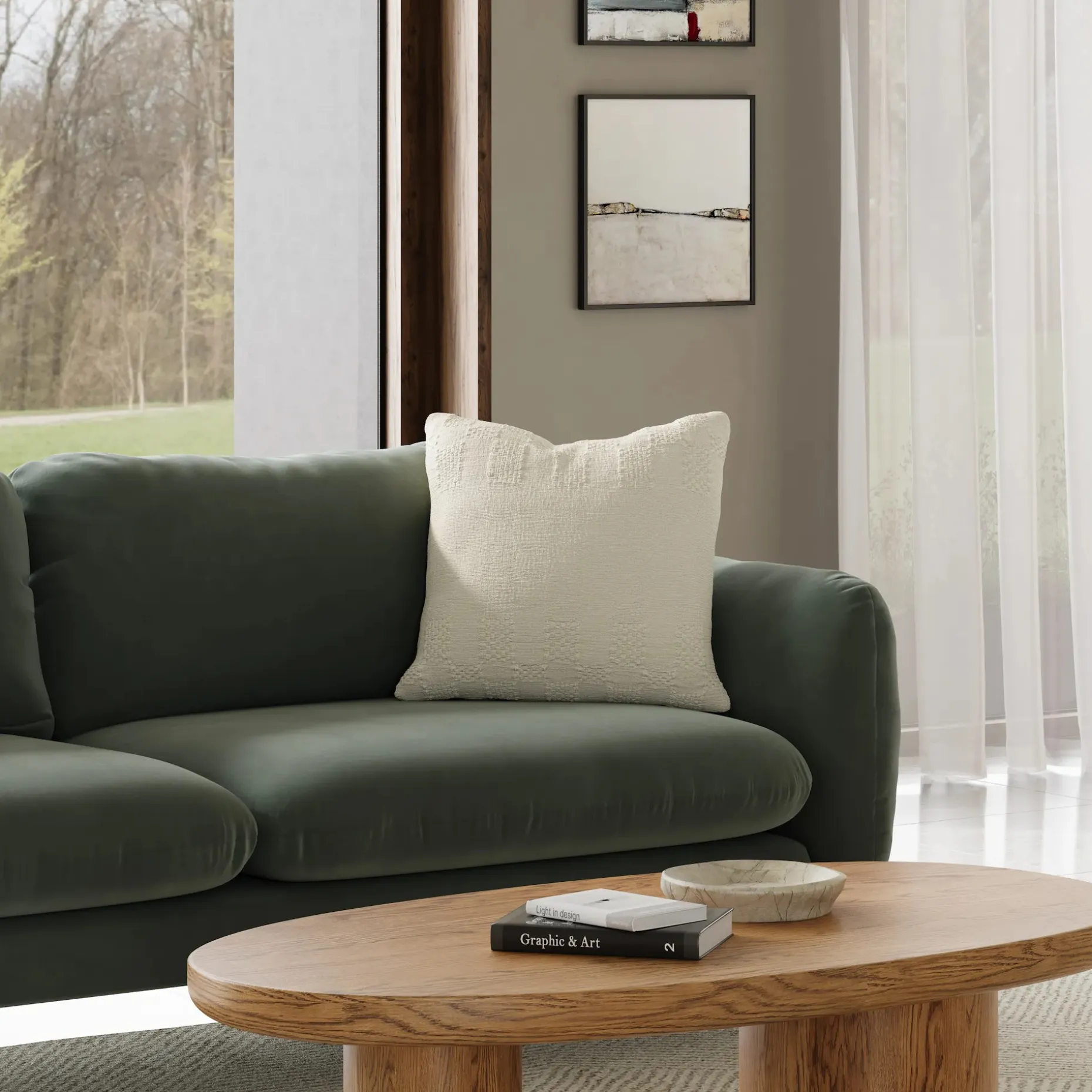 Eula Pillow - Woven Neutral