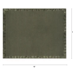 Eva 8 x 10 Rug - Forest Green