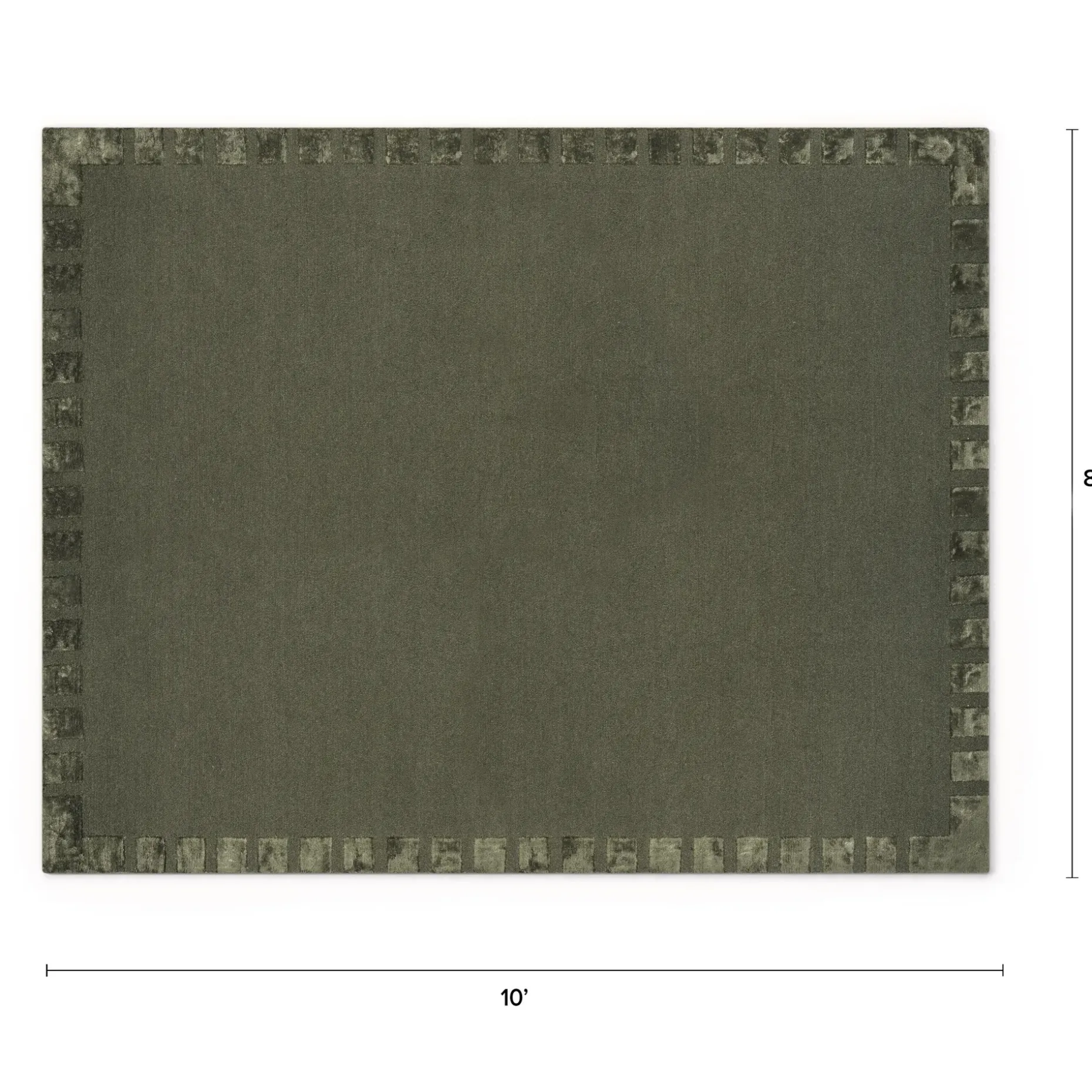 Eva 8 x 10 Rug - Forest Green