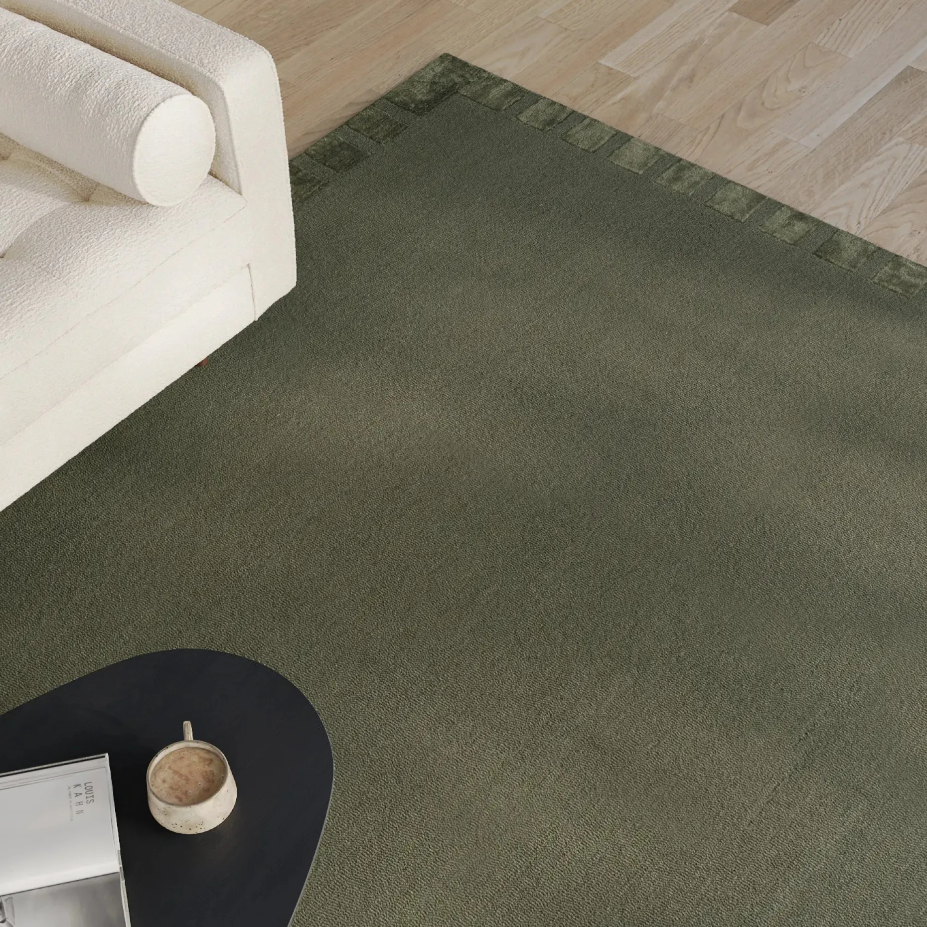 Eva 8 x 10 Rug - Forest Green