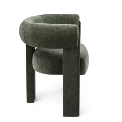 Everse Velvet Dining Chair - Melange Green