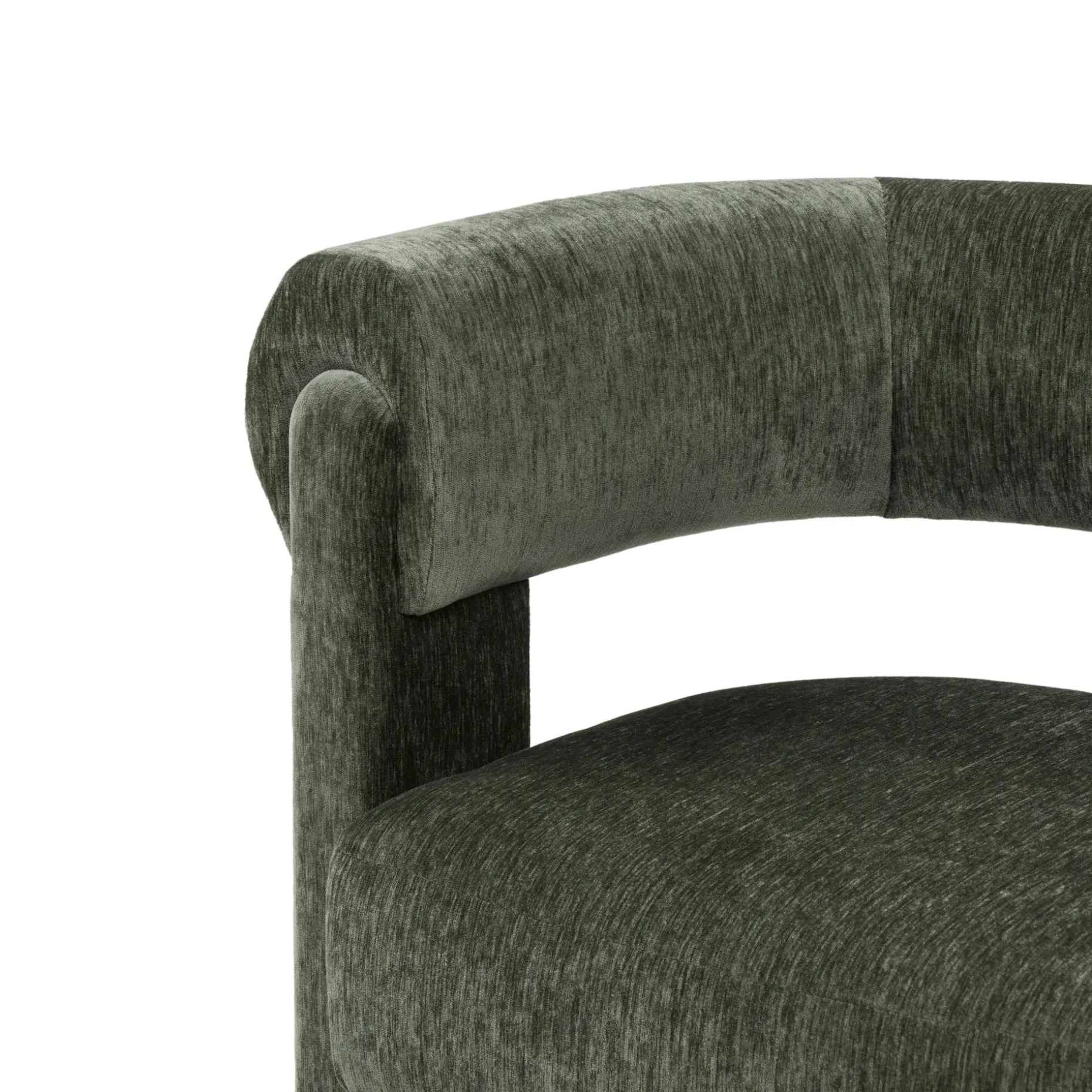 Everse Velvet Dining Chair - Melange Green