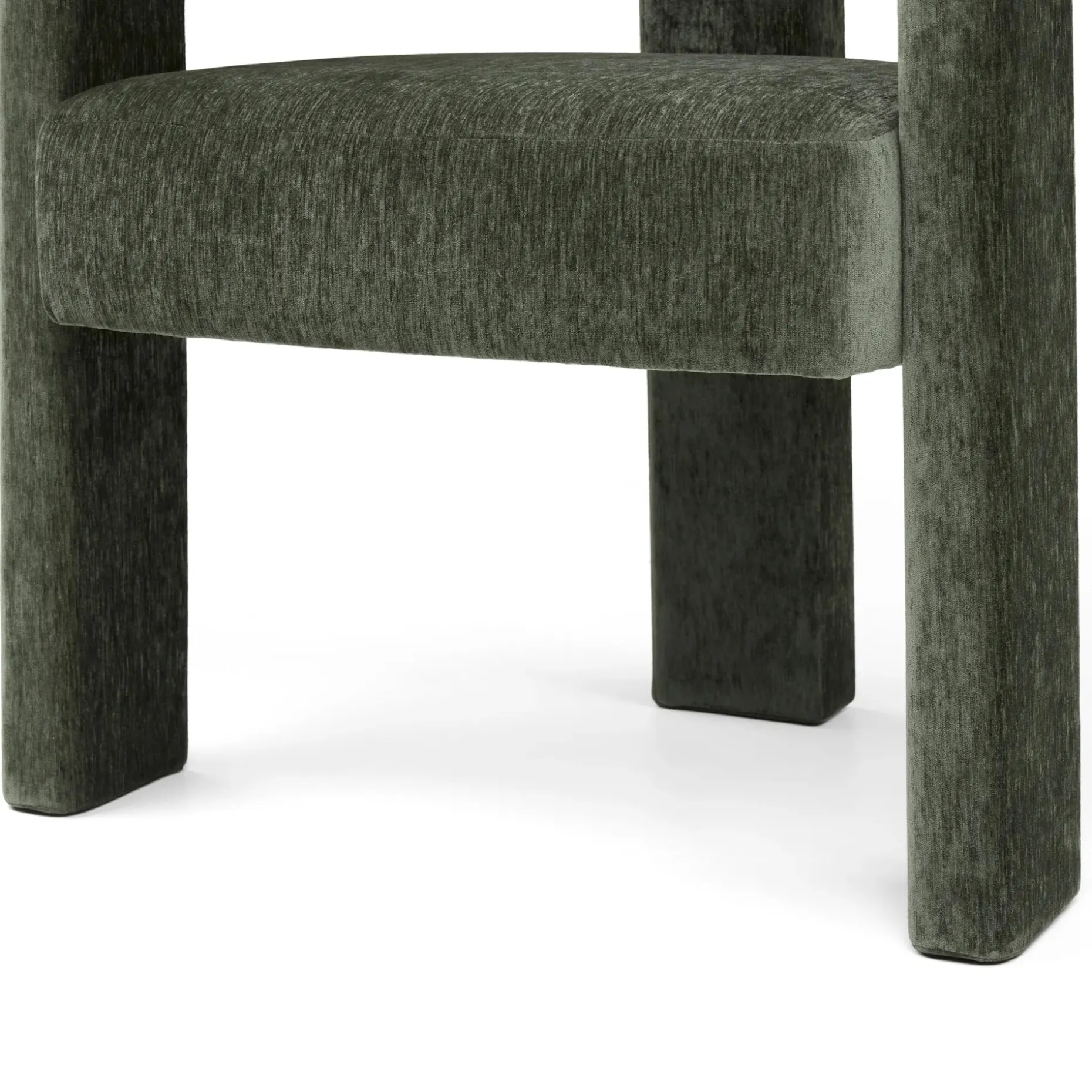 Everse Velvet Dining Chair - Melange Green
