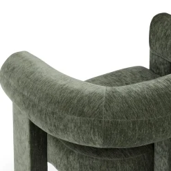 Everse Velvet Dining Chair - Melange Green