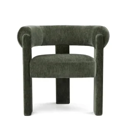 Everse Velvet Dining Chair - Melange Green