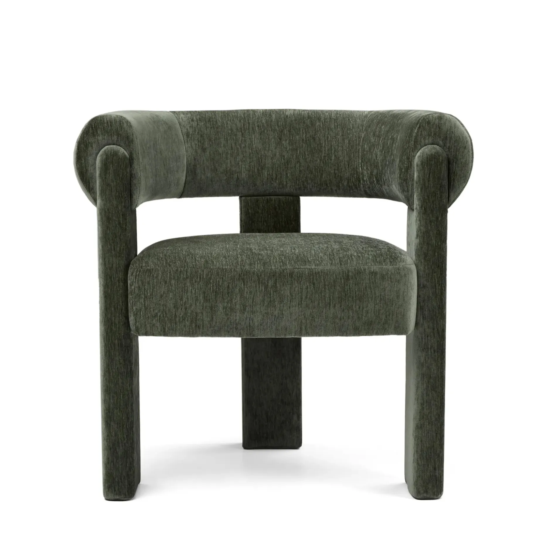 Everse Velvet Dining Chair - Melange Green