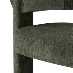 Everse Velvet Dining Chair - Melange Green