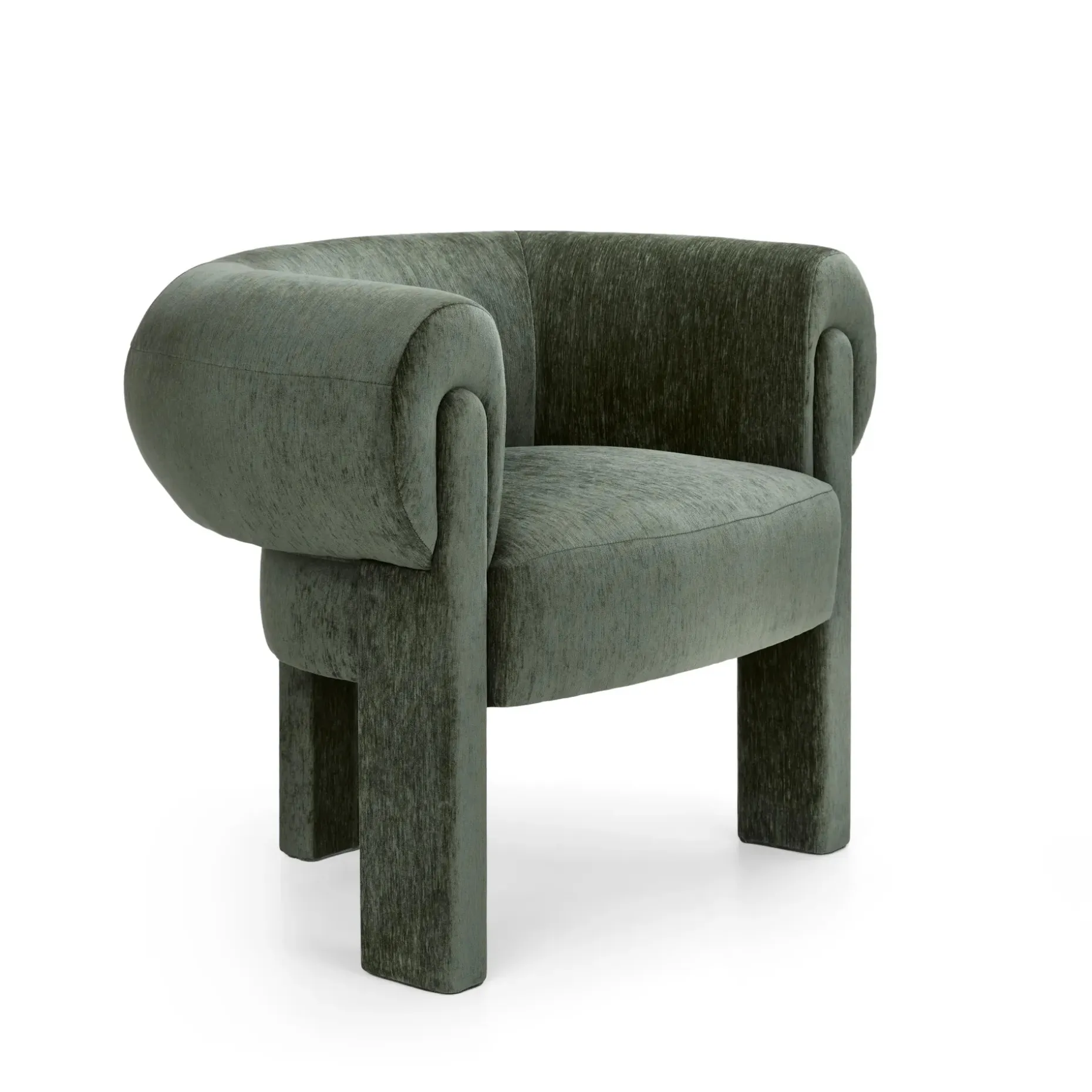 Everse 33.5" Velvet Lounge Chair - Melange Green