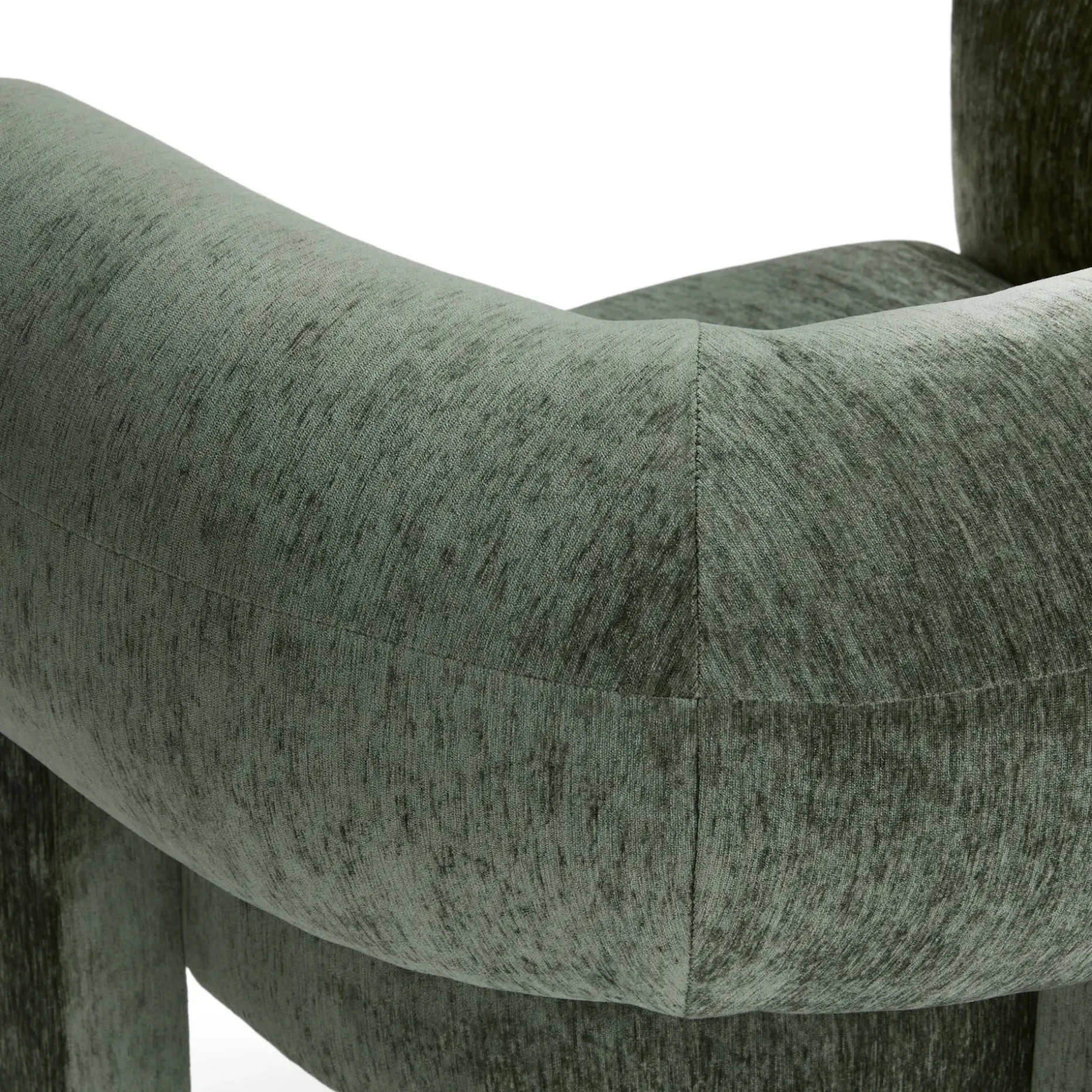 Everse 33.5" Velvet Lounge Chair - Melange Green