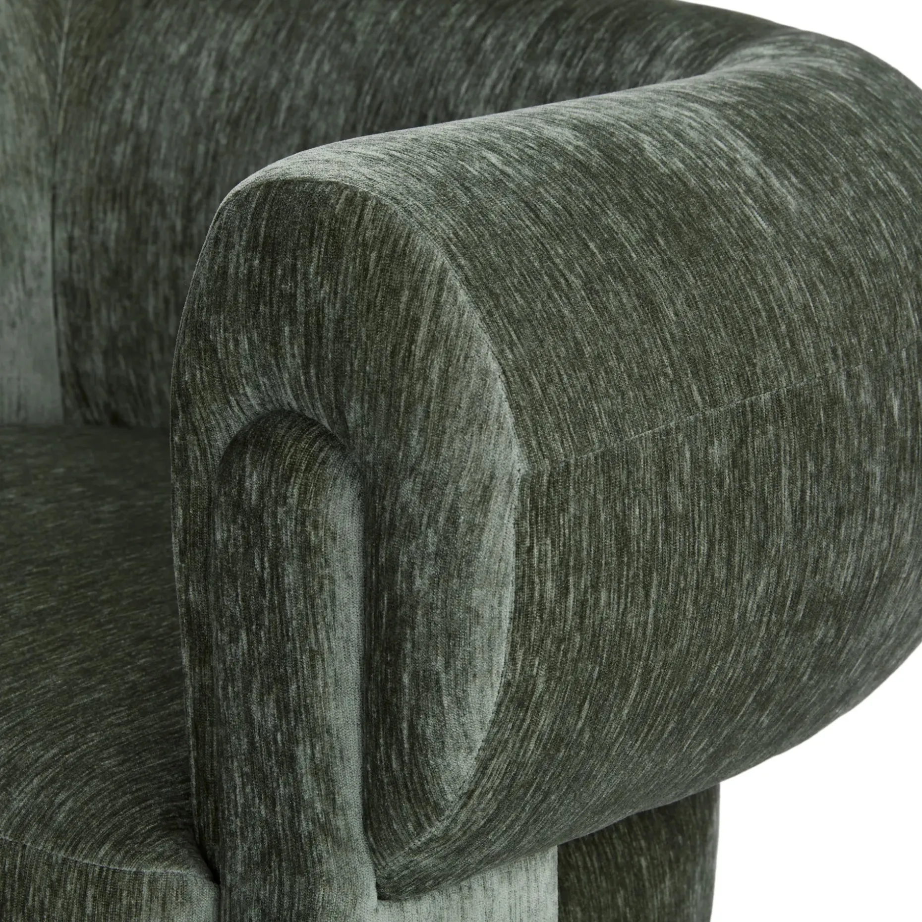 Everse 33.5" Velvet Lounge Chair - Melange Green
