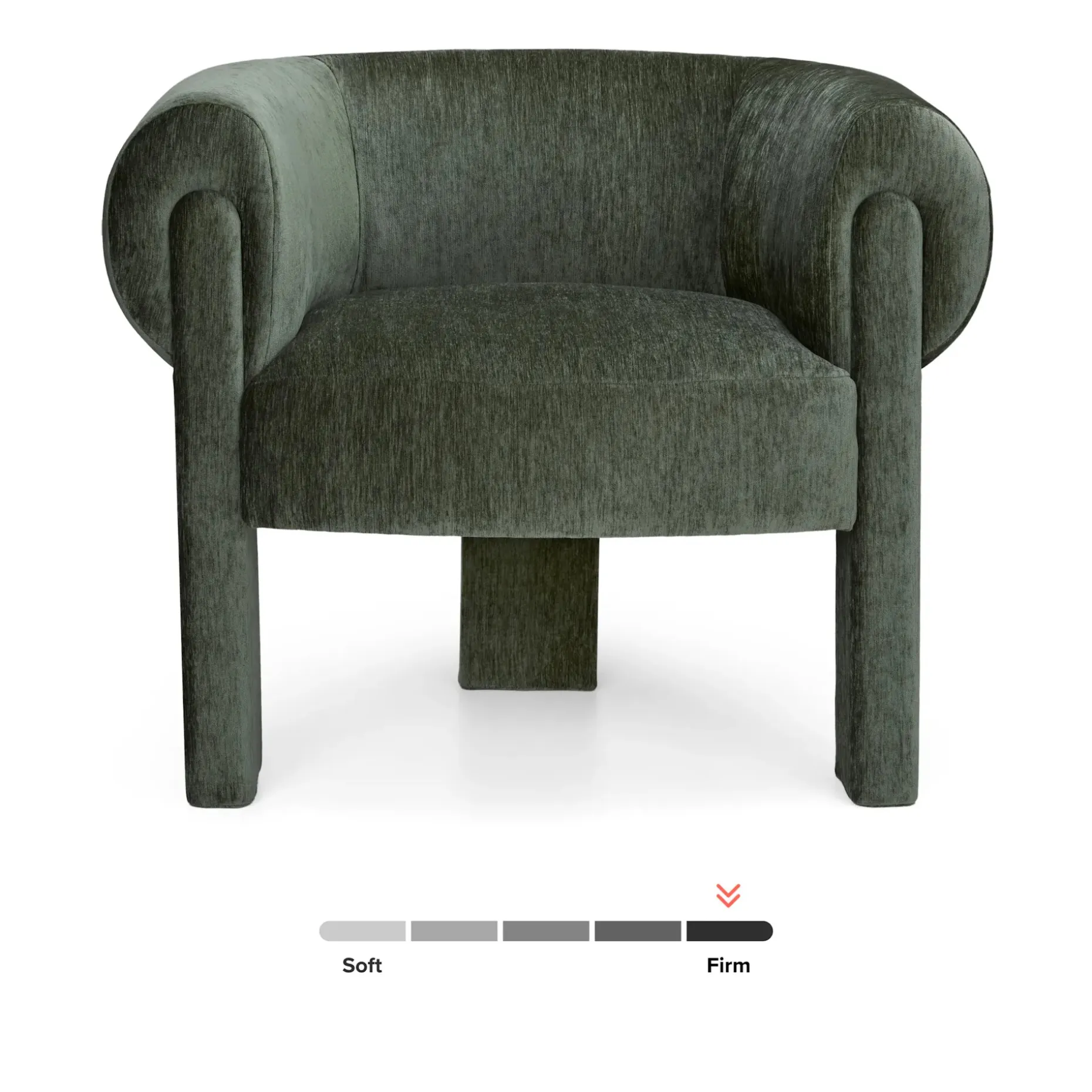 Everse 33.5" Velvet Lounge Chair - Melange Green