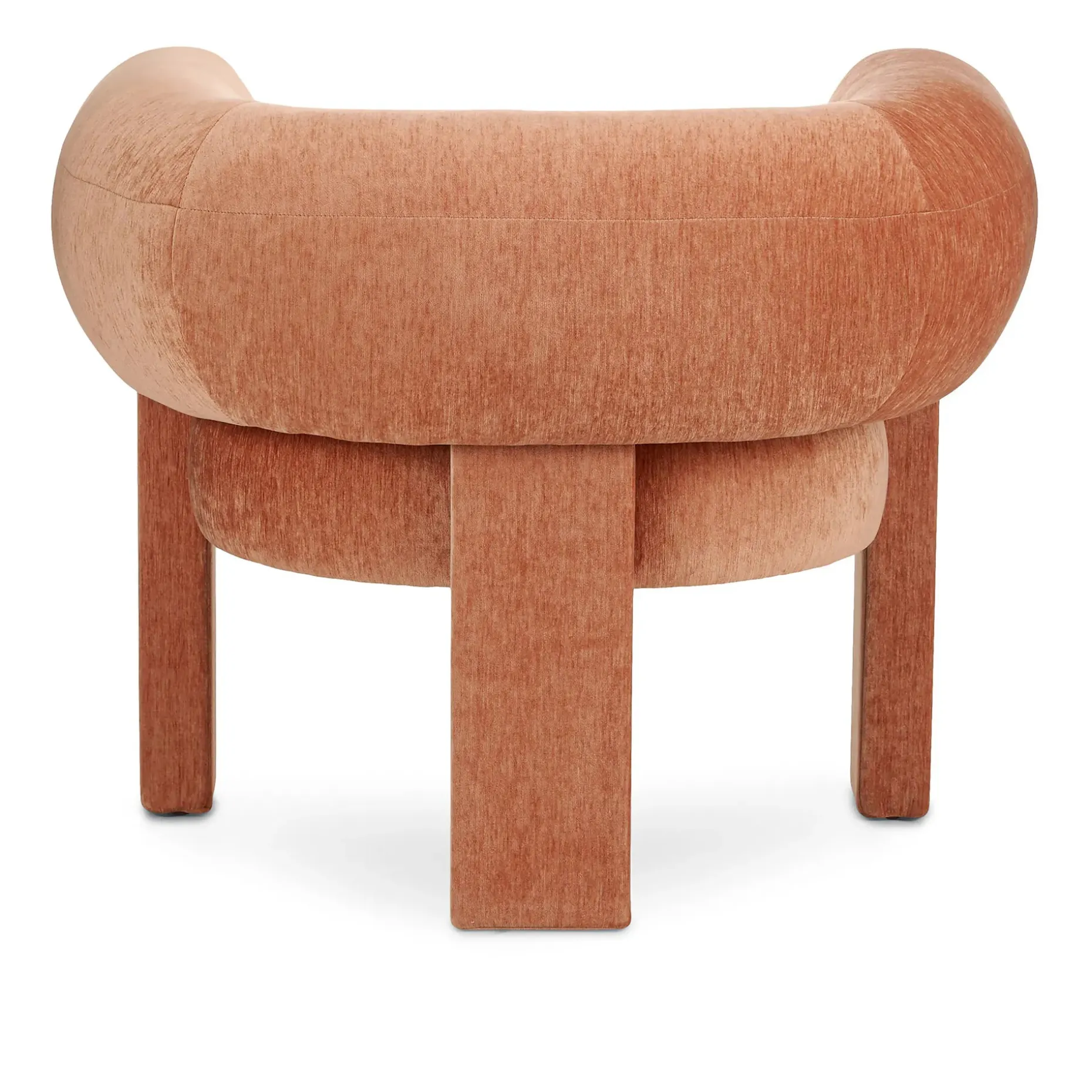 Everse 33.5" Velvet Lounge Chair - Melange Brown
