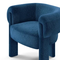 Everse 33.5" Velvet Lounge Chair - Melange Twilight