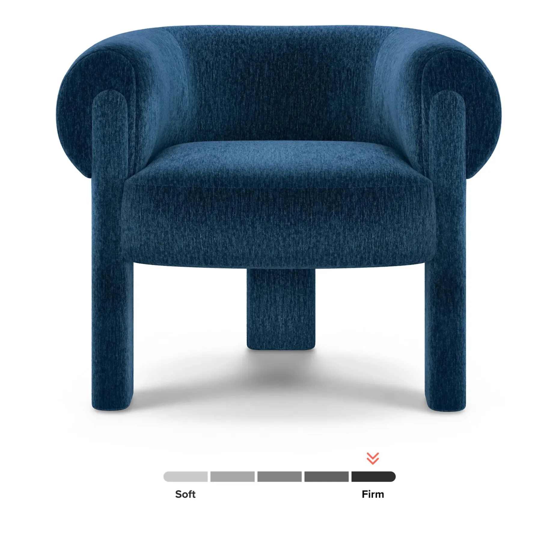 Everse 33.5" Velvet Lounge Chair - Melange Twilight