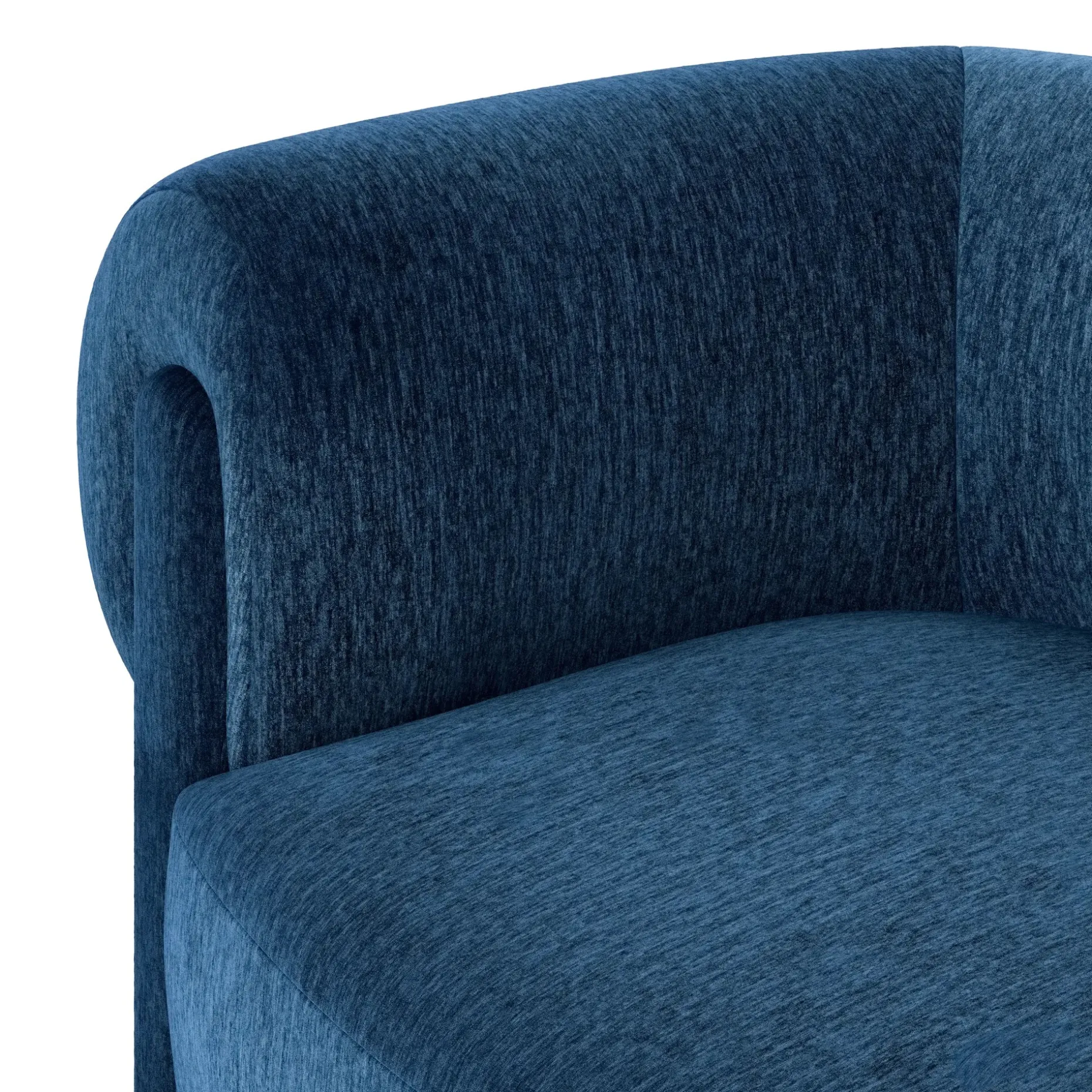 Everse 33.5" Velvet Lounge Chair - Melange Twilight