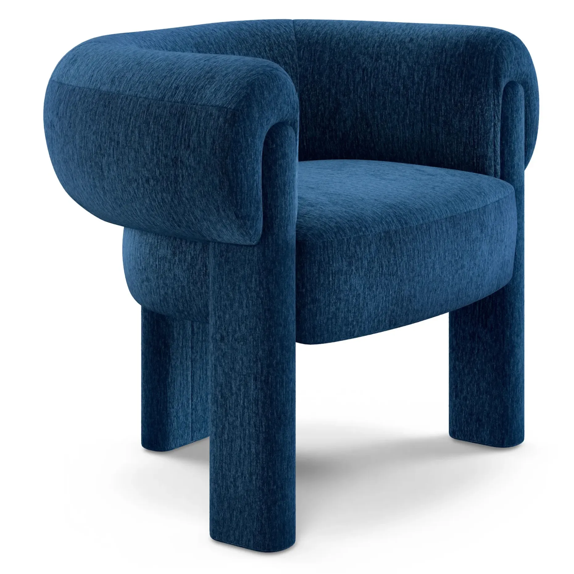 Everse 33.5" Velvet Lounge Chair - Melange Twilight
