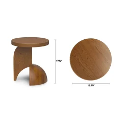Falco Side Table - Smoked Oak