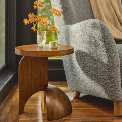 Falco Side Table - Smoked Oak