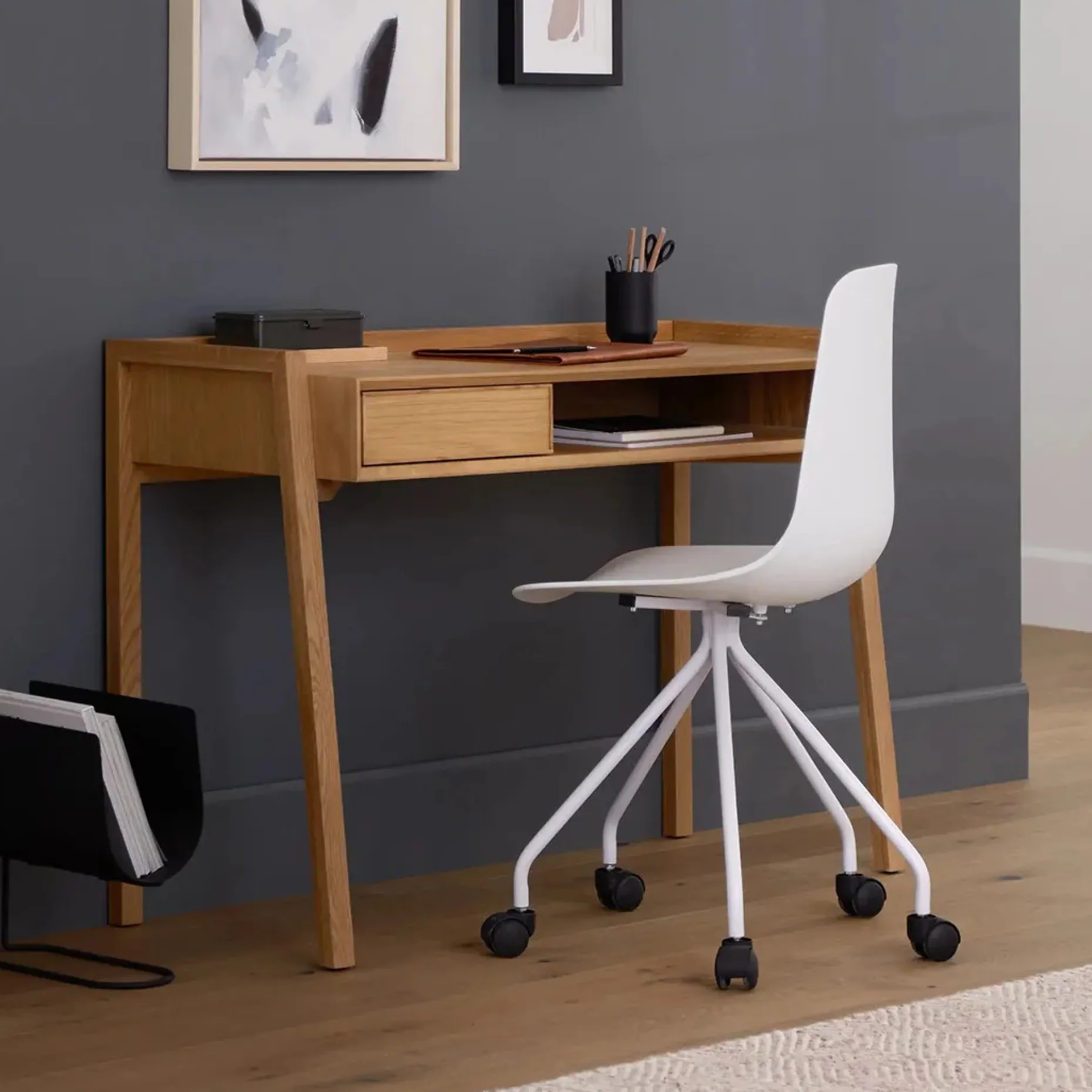 Fantol 43.25" Desk - Natural Oak