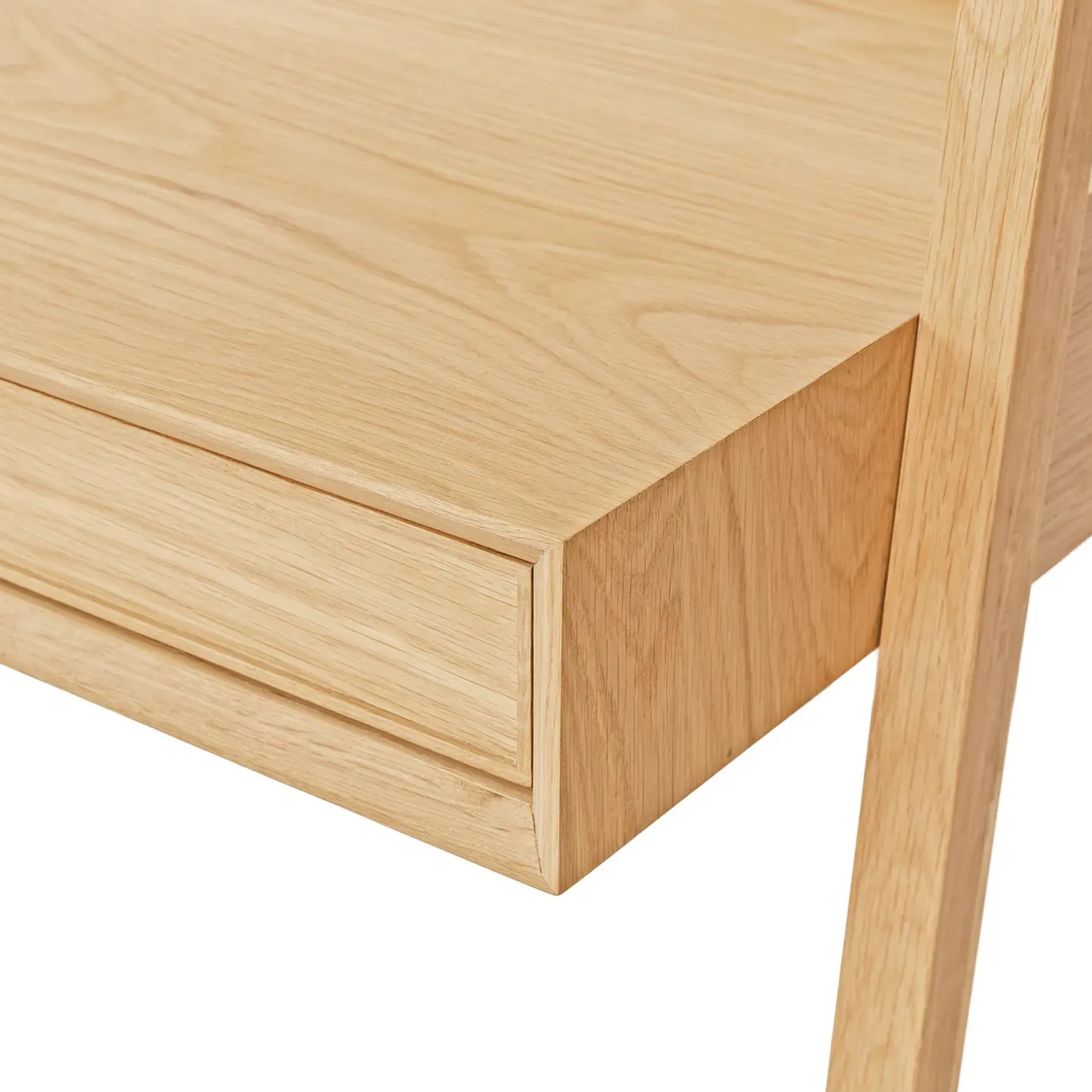 Fantol 51.5" Leaning Desk - Natural Oak